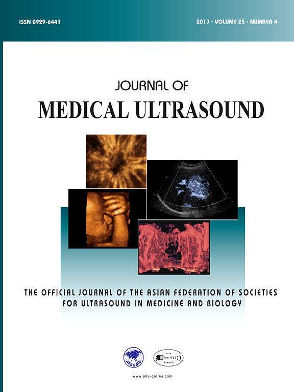 Go to journal home page - Journal of Medical Ultrasound